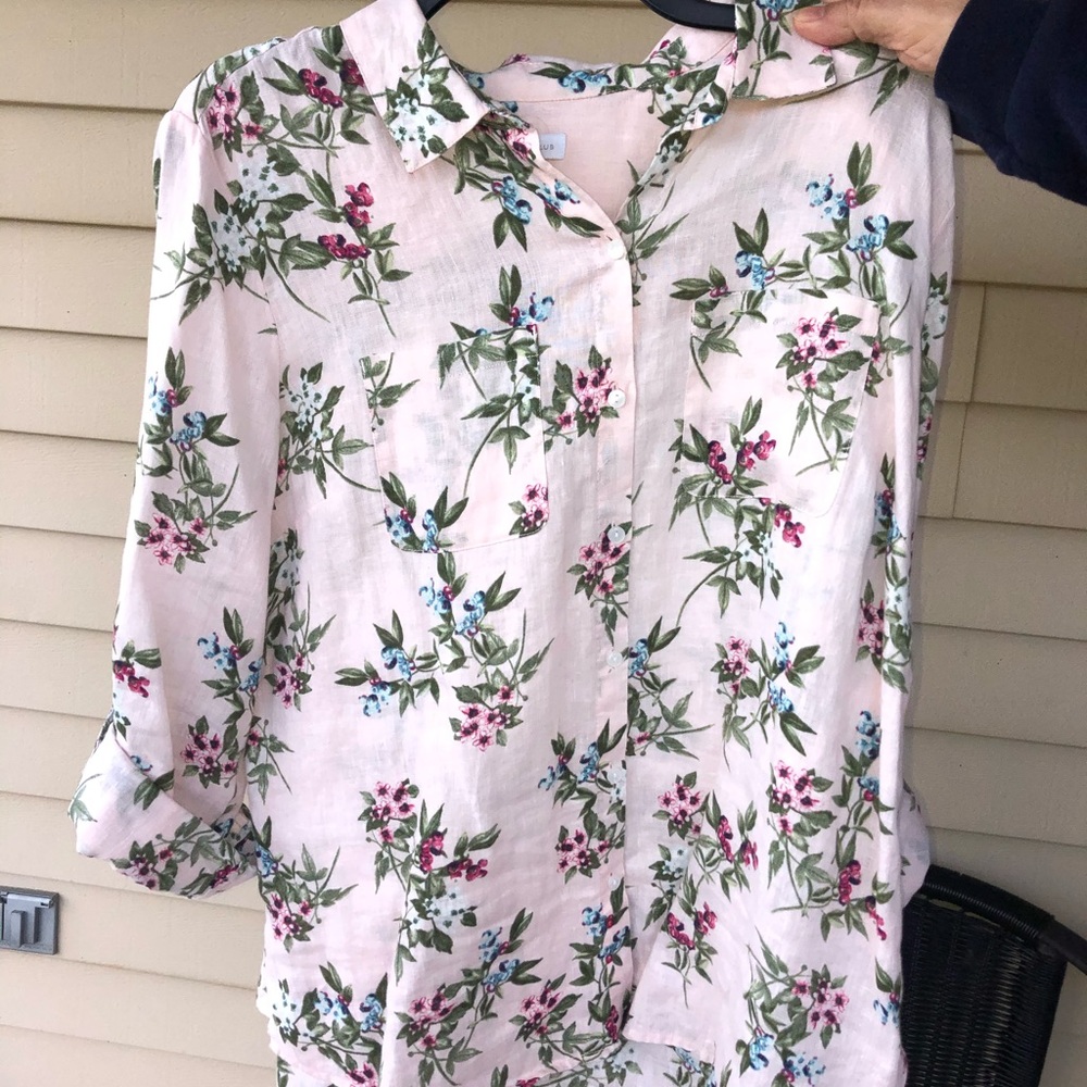 Pink Floral Shirt